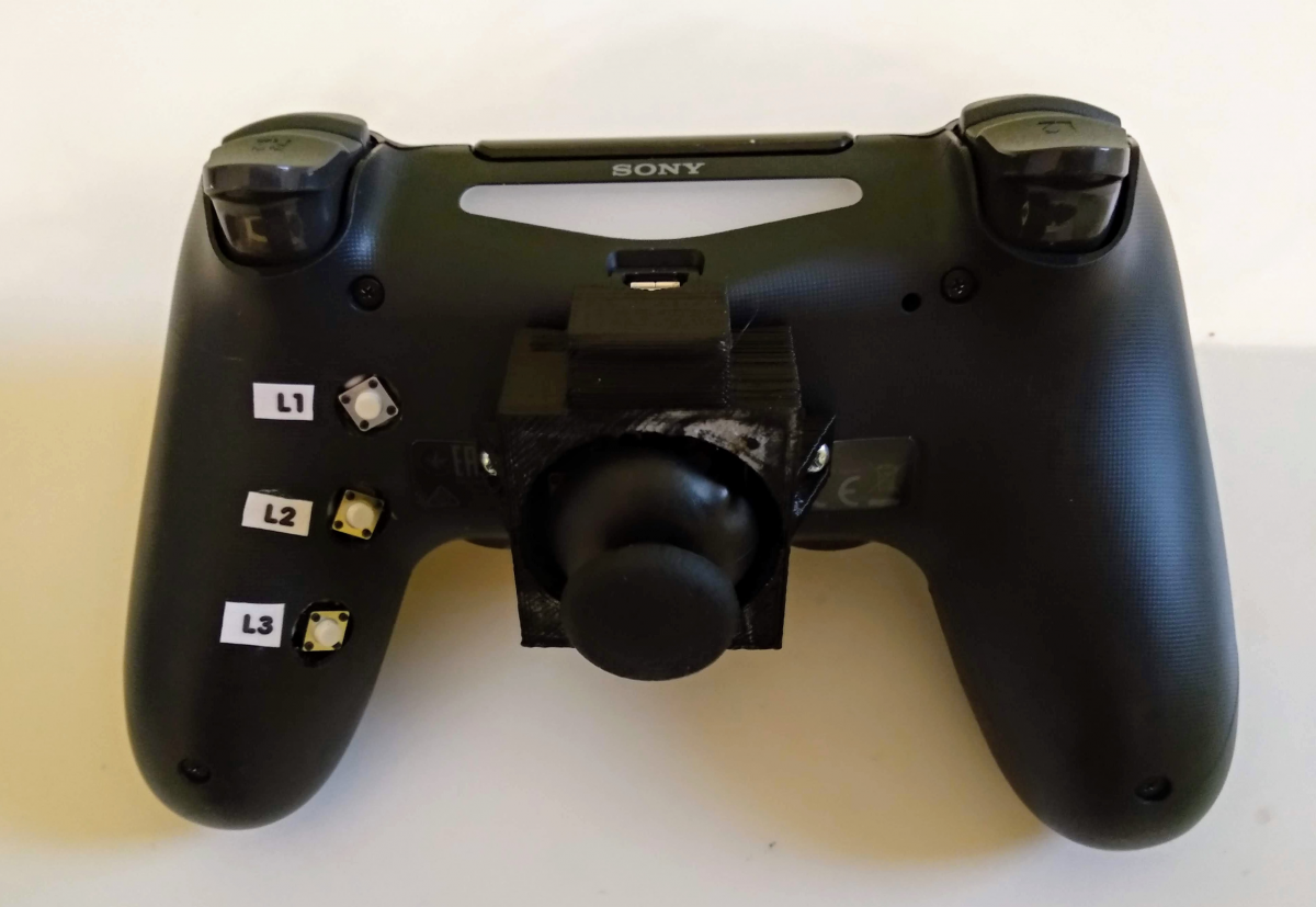 Manette PS4 adaptée pour main droite - stick central