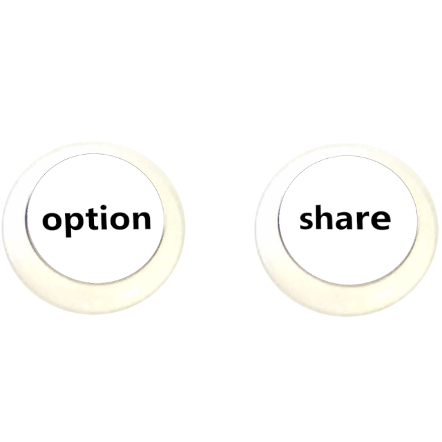 2 boutons - Option, Share