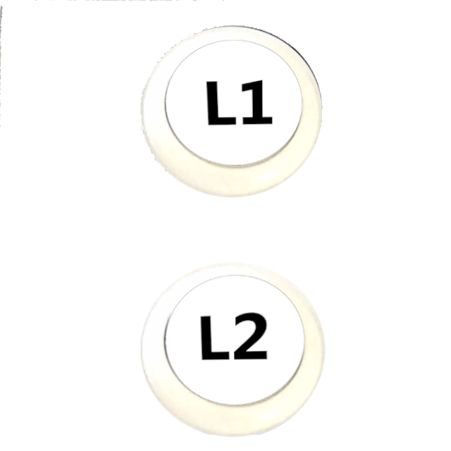 2 boutons L1 L2 - vertical